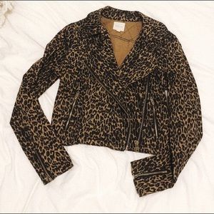 Leopard Silence + Noise Urban Outfitters jacket